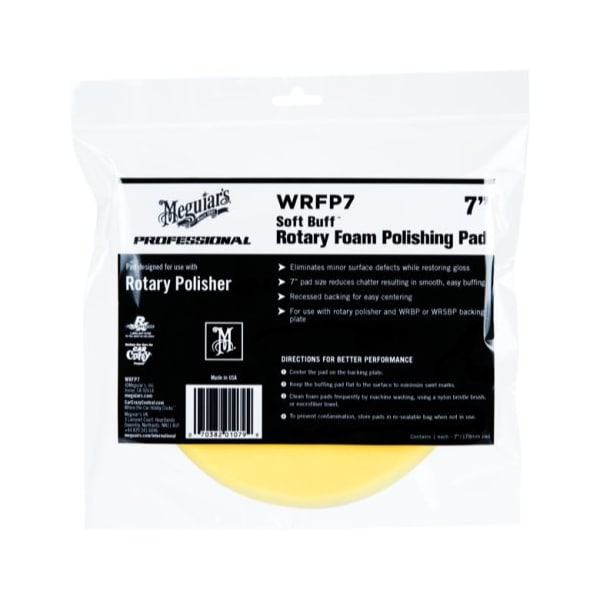 Meguiars PAD POLISHING SOFT BUFF ROTARY FOAM 7" MGWRFP7 - main